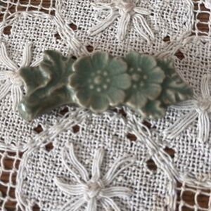 Green Pottery Flowers